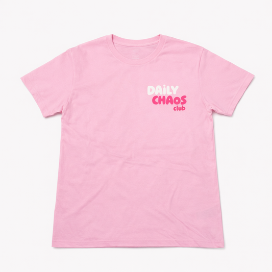 Daily Chaos Club Tee – Pink